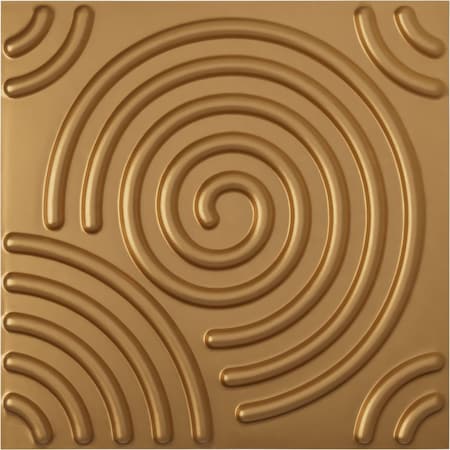 Ekena Millwork 19 5/8in. W x 19 5/8in. H Spiral EnduraWall Decorative 3D Wall Panel, Total 32.04 Sq. Ft., 12PK WP20X20SPBGL-CASE-12